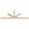 Ekena Millwork Richland Rough Sawn Timber Gable Bracket, Douglas Fir, 96"W x 40"H x 4"D x 4"F, 10/12 Pitch GBW096X40X0404RIC00RDF - alternate 4
